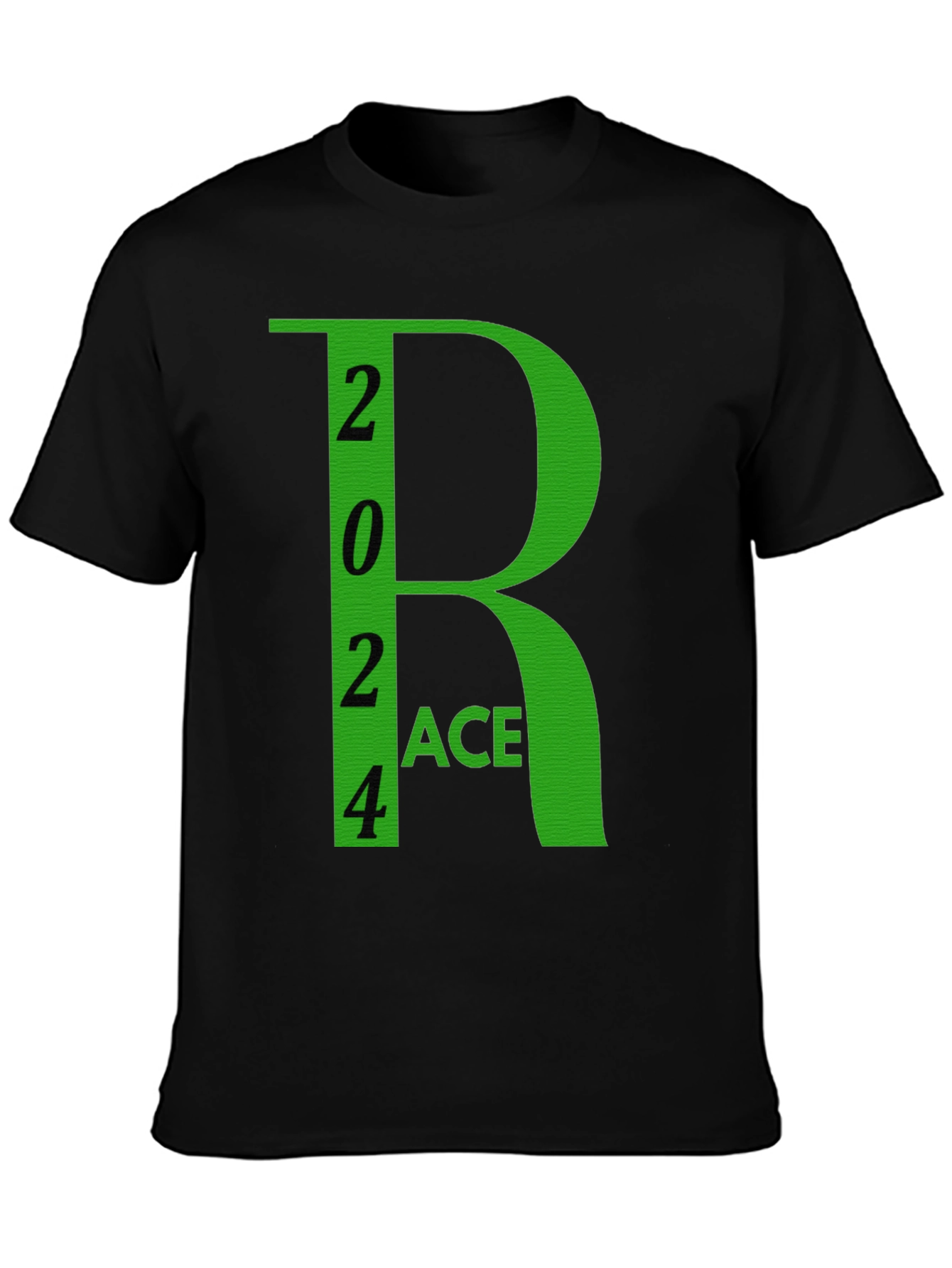 2024 Race Black Cotton Graphic Tee