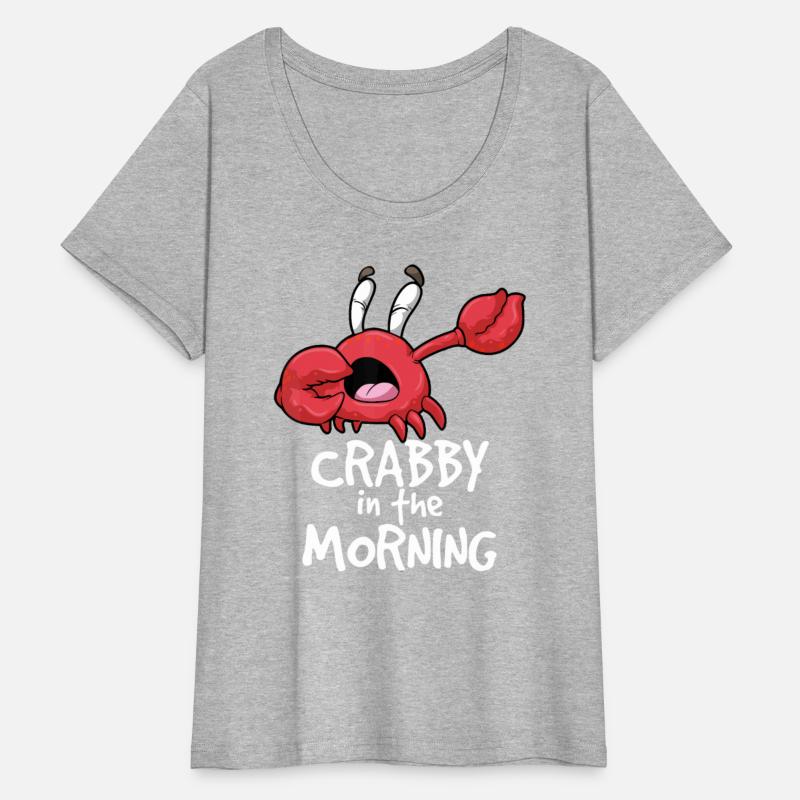 Crabby In The Morning Funny Sleepy Crab Pajama Nig