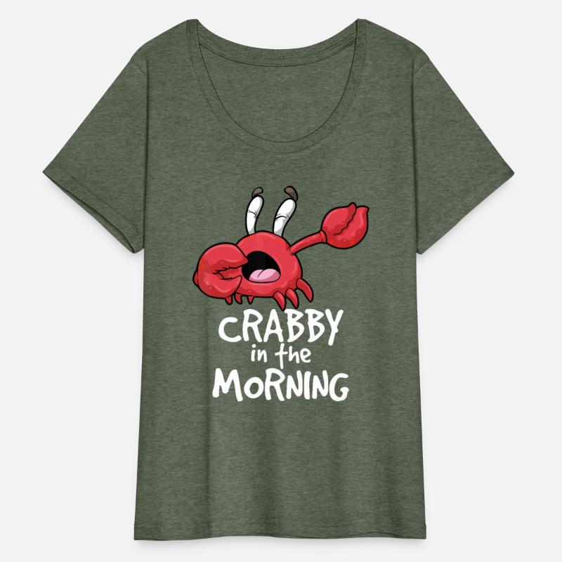 Crabby In The Morning Funny Sleepy Crab Pajama Nig