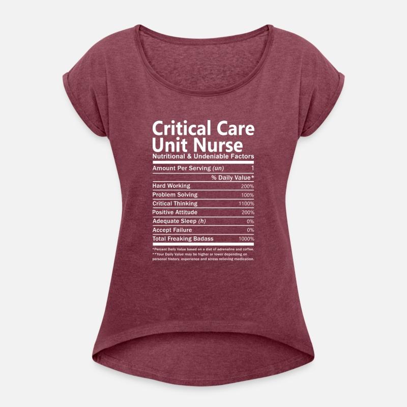 Critical Care Unit Nurse T Shirt - Nutritional And