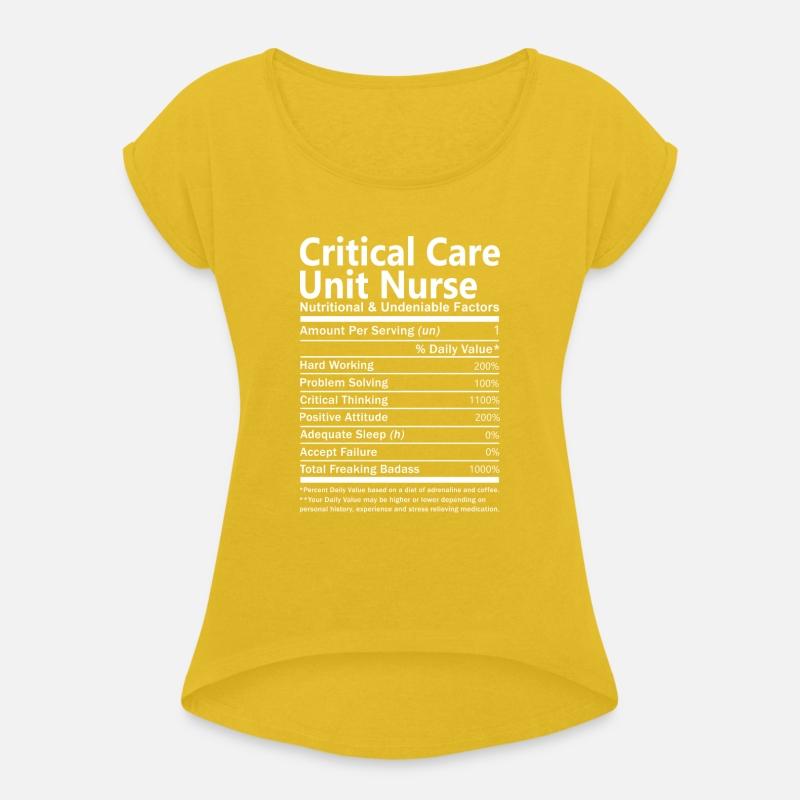 Critical Care Unit Nurse T Shirt - Nutritional And