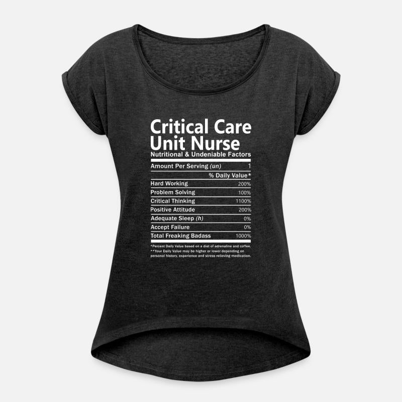 Critical Care Unit Nurse T Shirt - Nutritional And