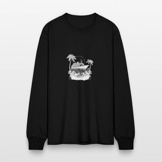 Cruise Ship In Sunset With Palm Trees