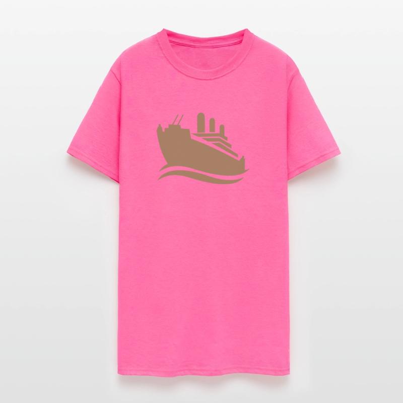 Cruise Ship Silhouette Minimalist Ocean