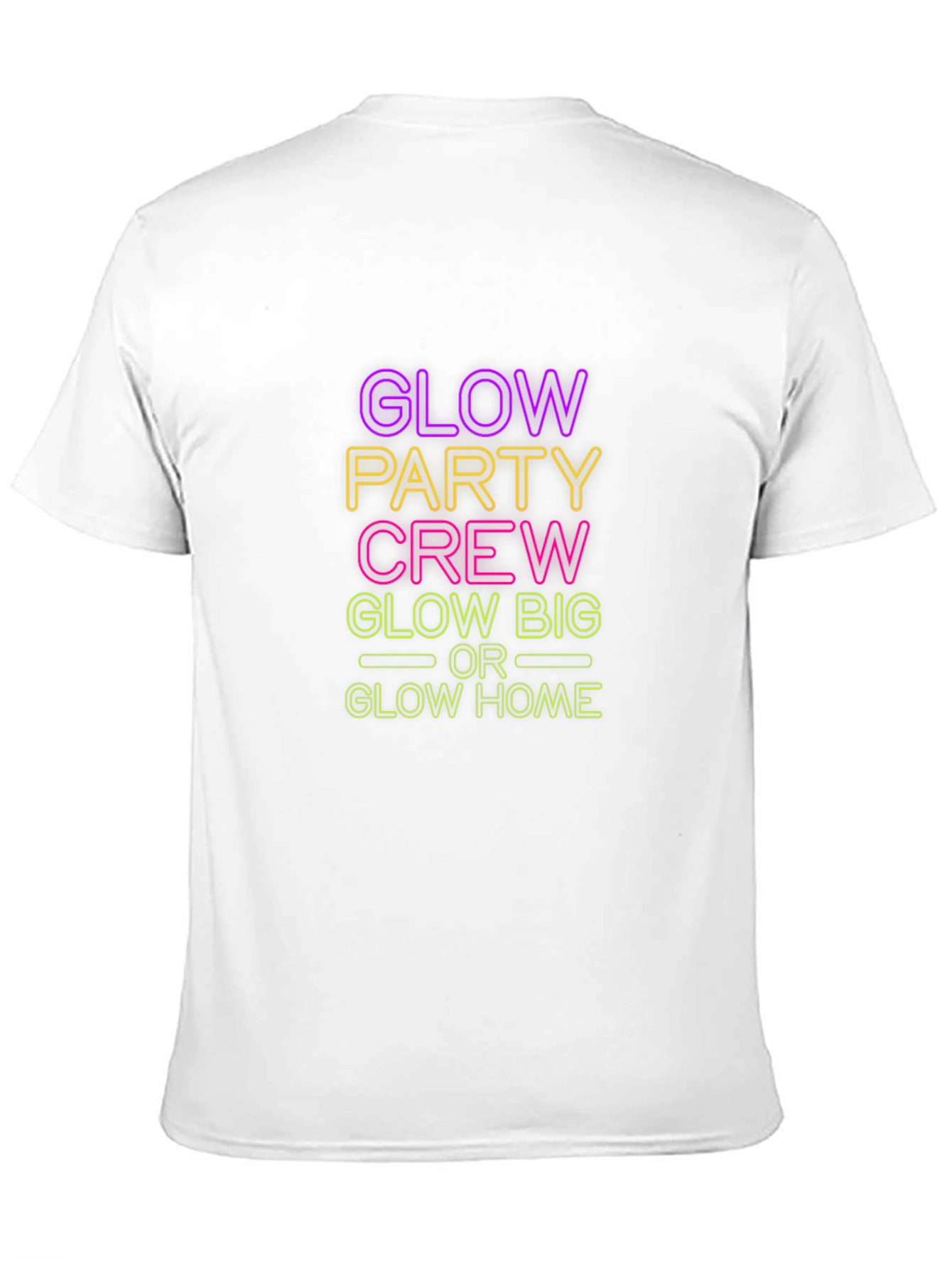 Glow Party Crew Black T-Shirt