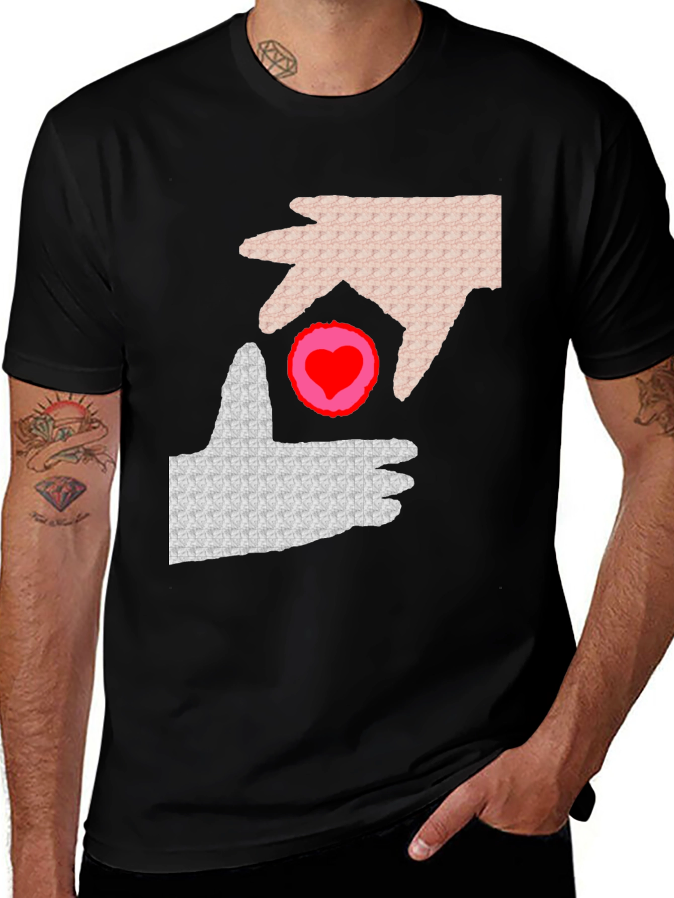 Love Connection T-Shirt - Black