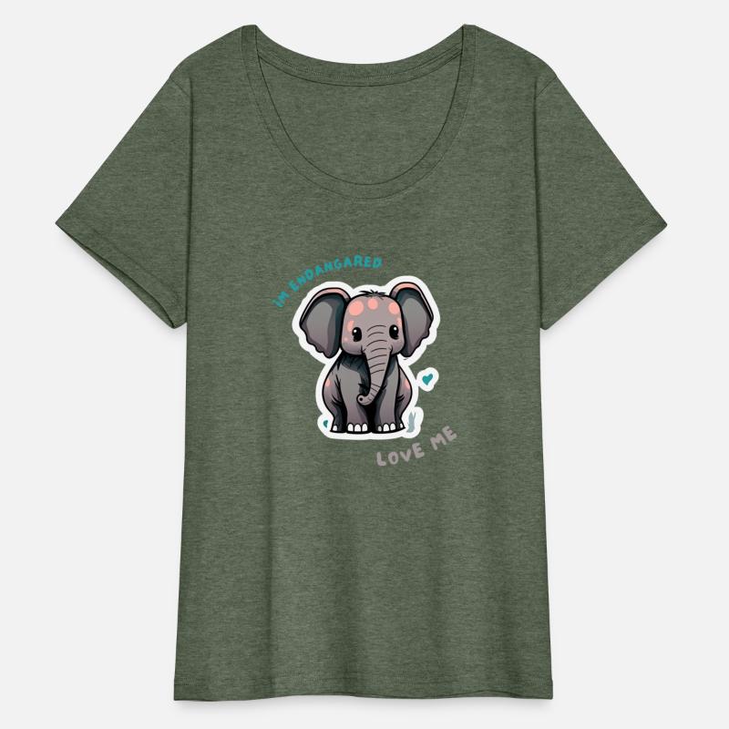 Cute baby elephant illustration, animal rights