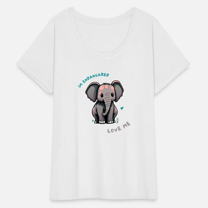 Cute baby elephant illustration, animal rights