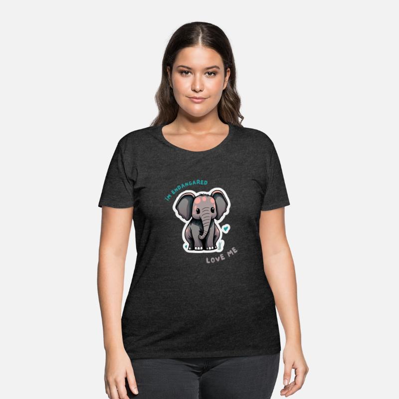 Cute baby elephant illustration, animal rights