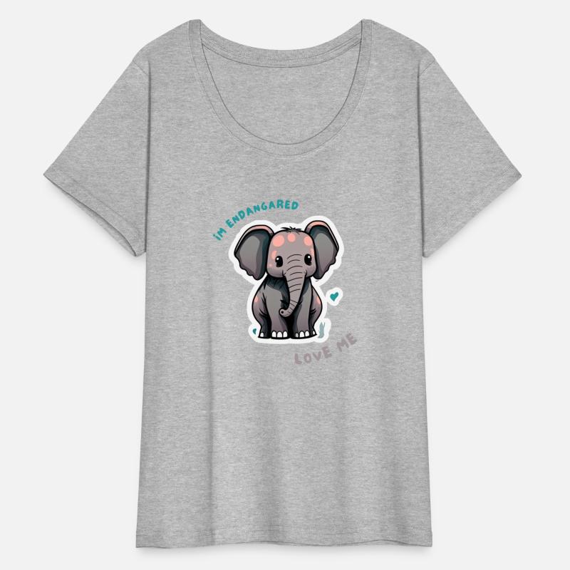 Cute baby elephant illustration, animal rights