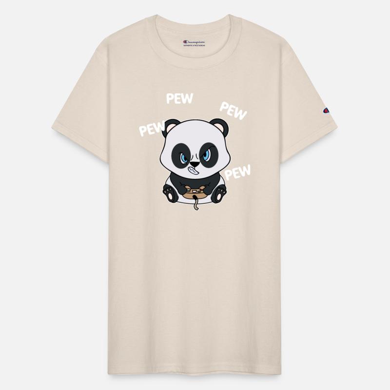Cute Gamer Panda Console Player Gaming