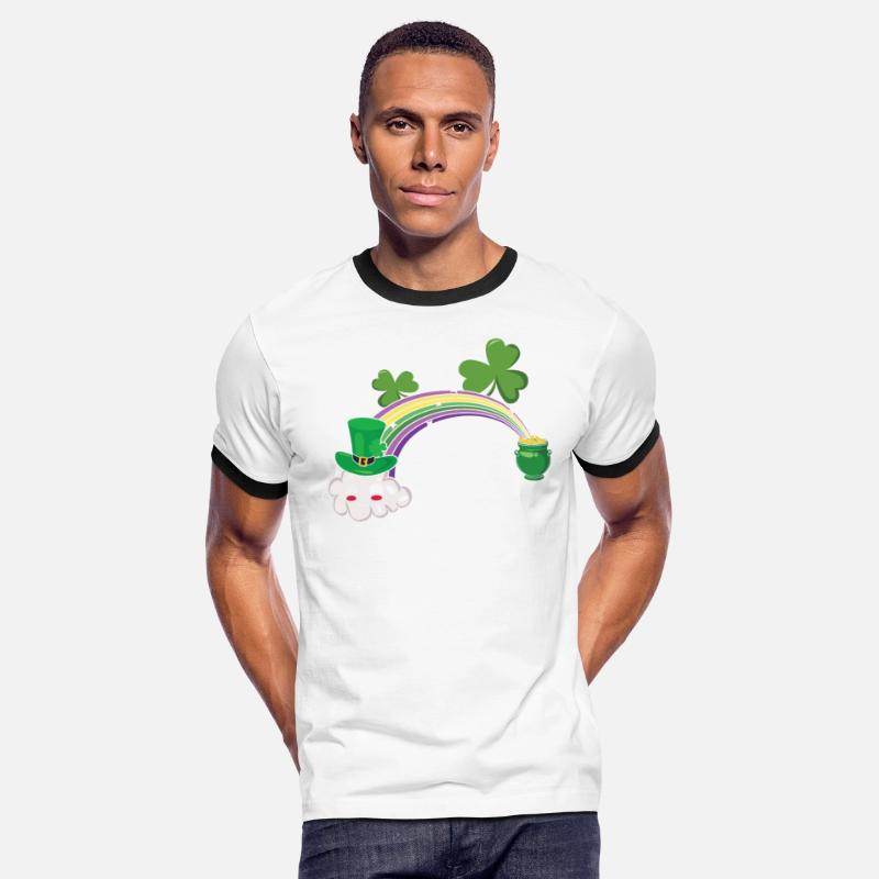 Cute Kawaii Cloud Rainbow Happy Saint Patricks