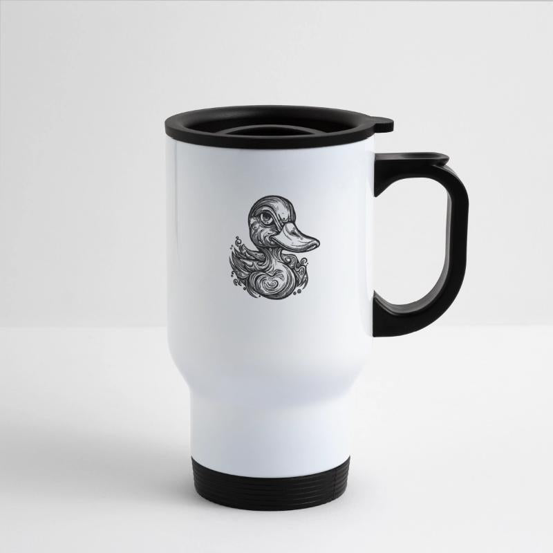 Cute Little Vintage Duck With Huge Beak