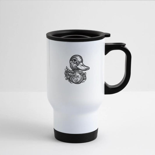 Cute Little Vintage Duck With Huge Beak