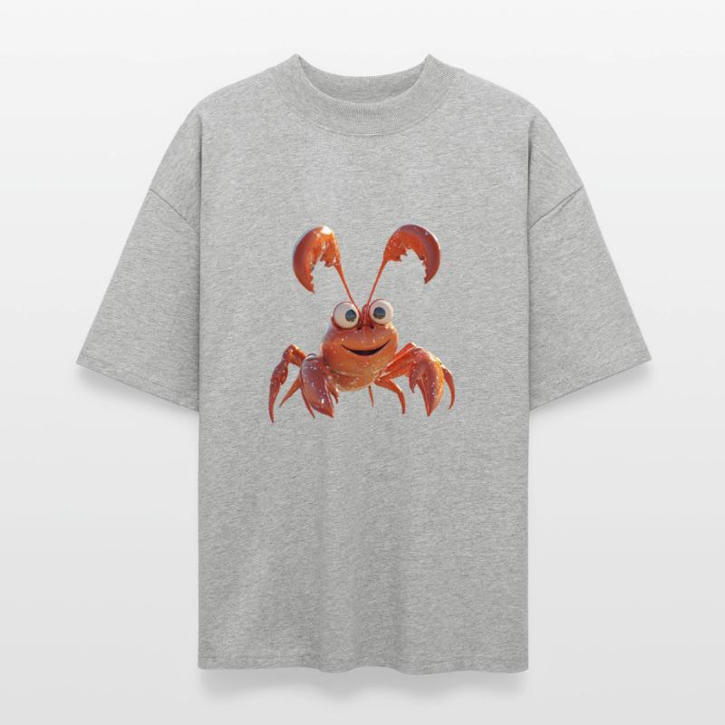 Cute Red Lobster – 3D Cartoon Sea Animal Art