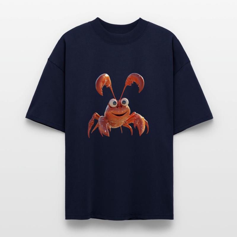 Cute Red Lobster – 3D Cartoon Sea Animal Art