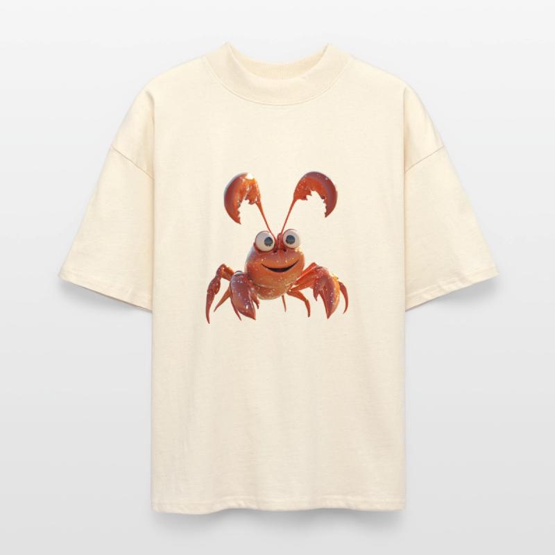 Cute Red Lobster – 3D Cartoon Sea Animal Art