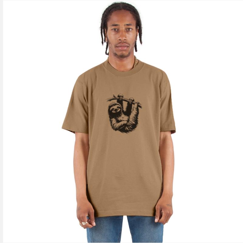 Cute Sloth Tree Pencil Drawing