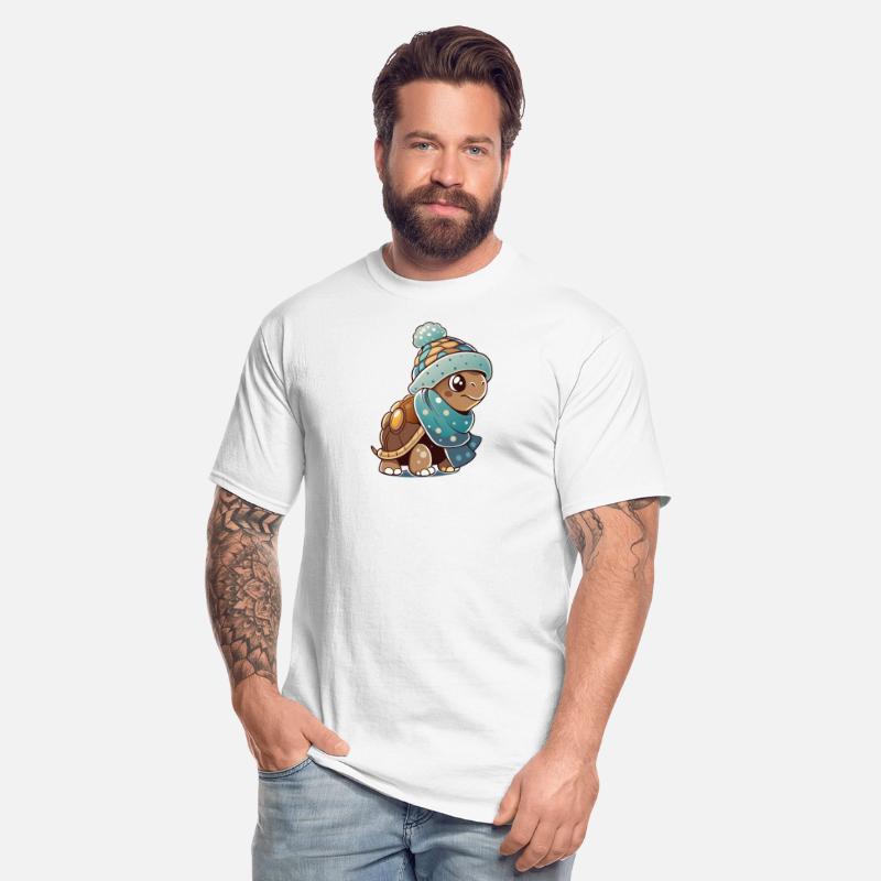 Cute Turtle with Scarf and Beanie – Winter Design