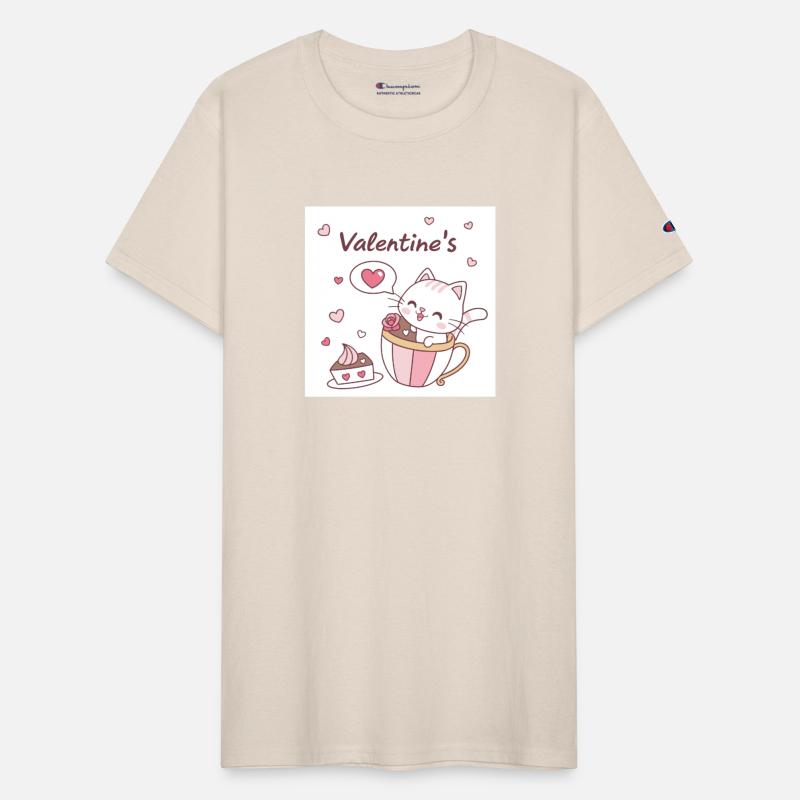 Cute Valentine's Cat in Tea Cup