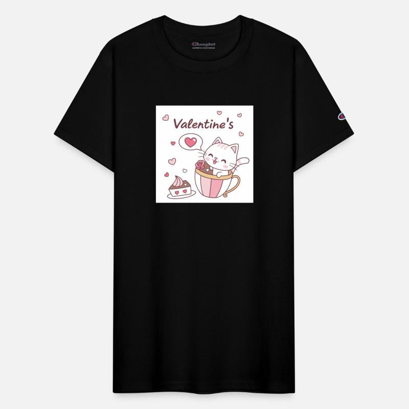 Cute Valentine's Cat in Tea Cup