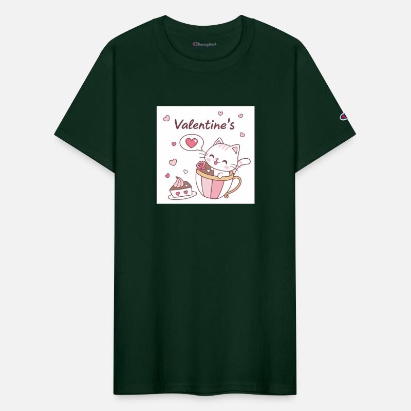 Cute Valentine's Cat in Tea Cup