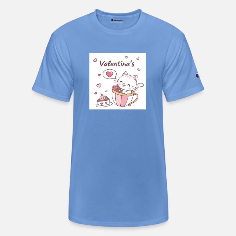 Cute Valentine's Cat in Tea Cup