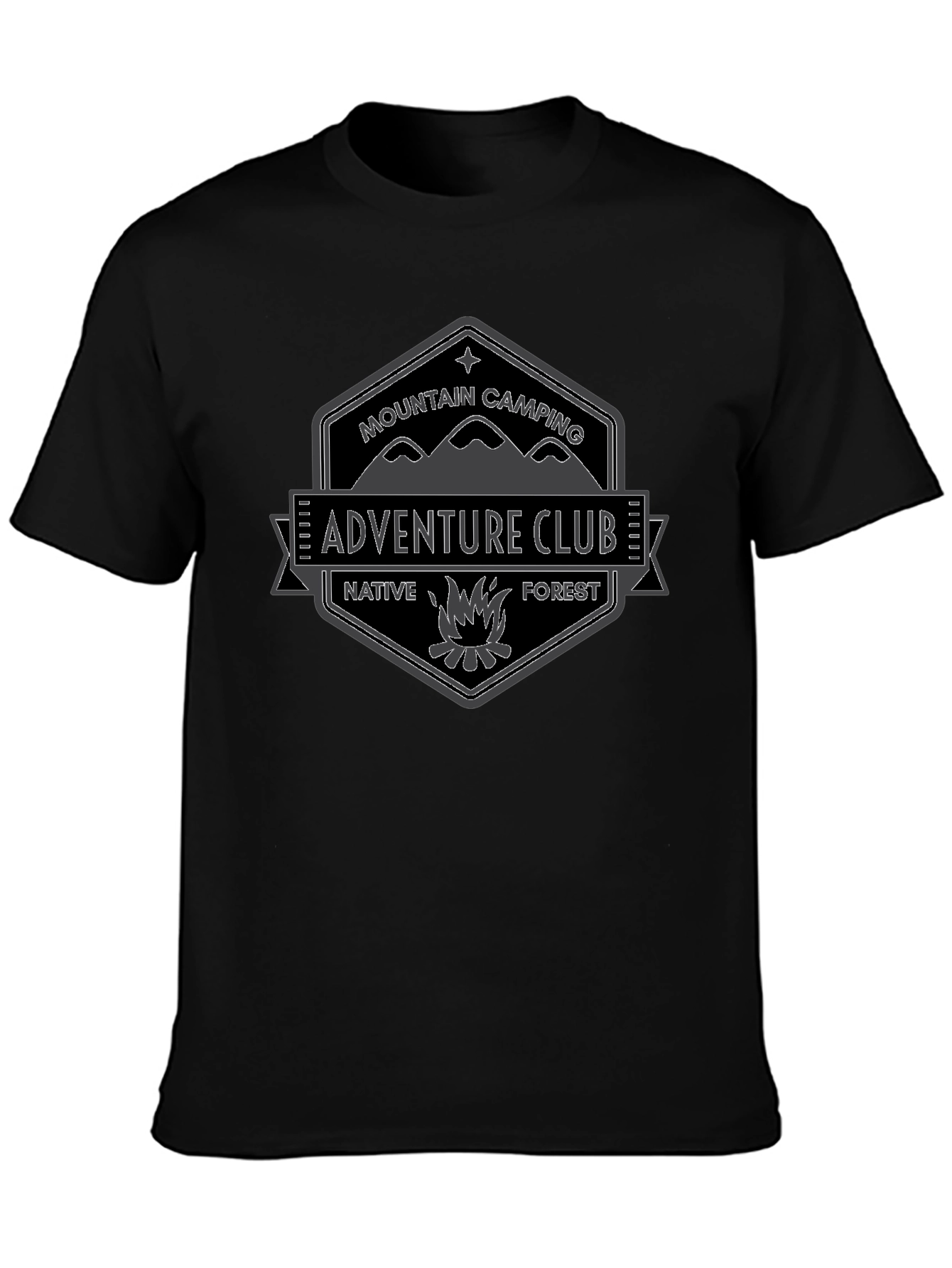 Adventure Club Graphic Tee - Mountain Camping T-Shirt
