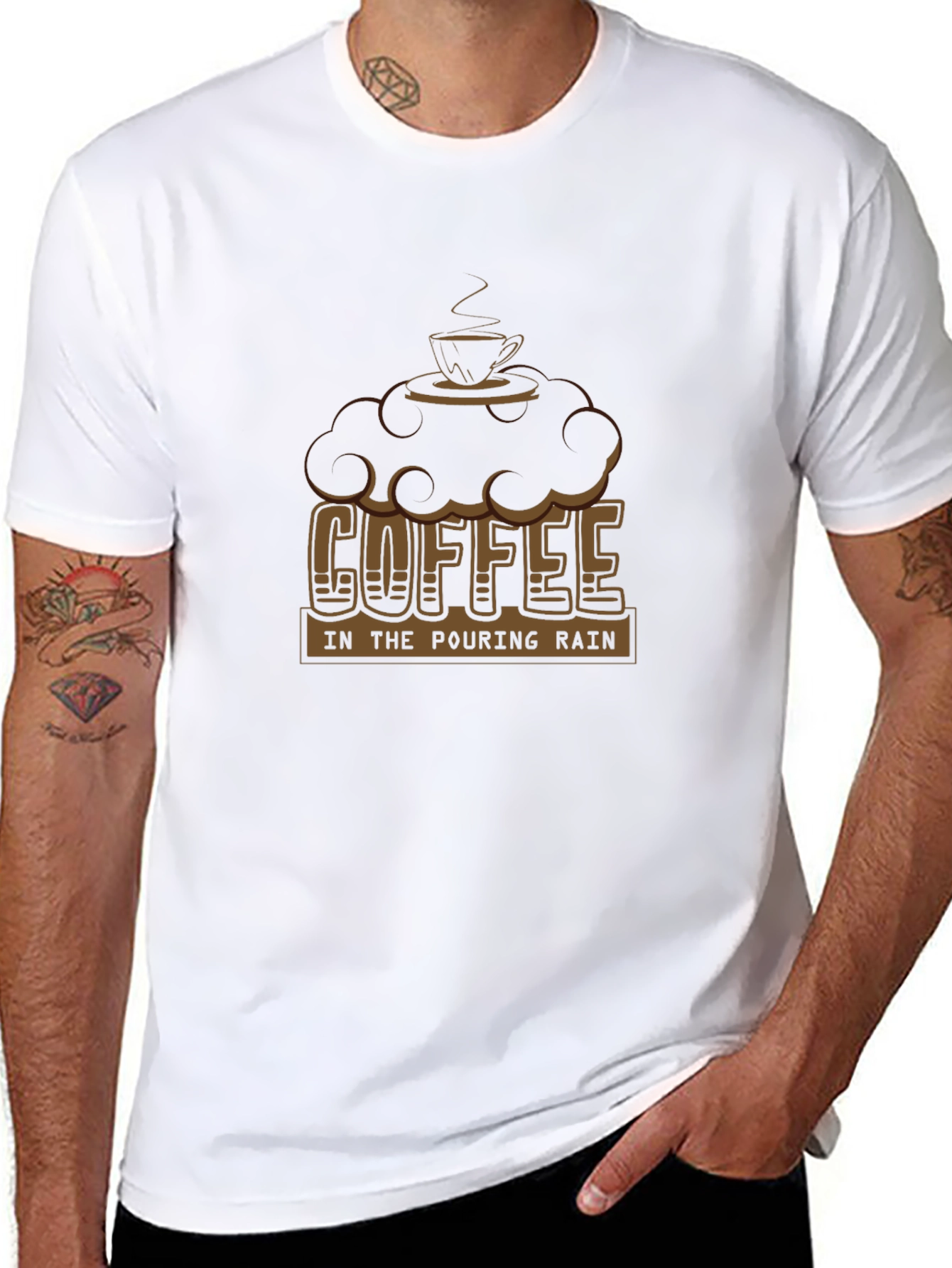 Coffee in the Pouring Rain Graphic Tee