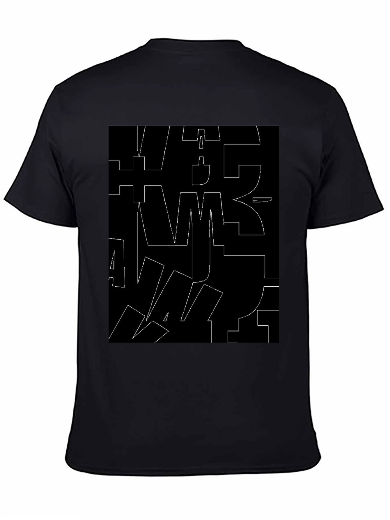 Abstract Black T-Shirt