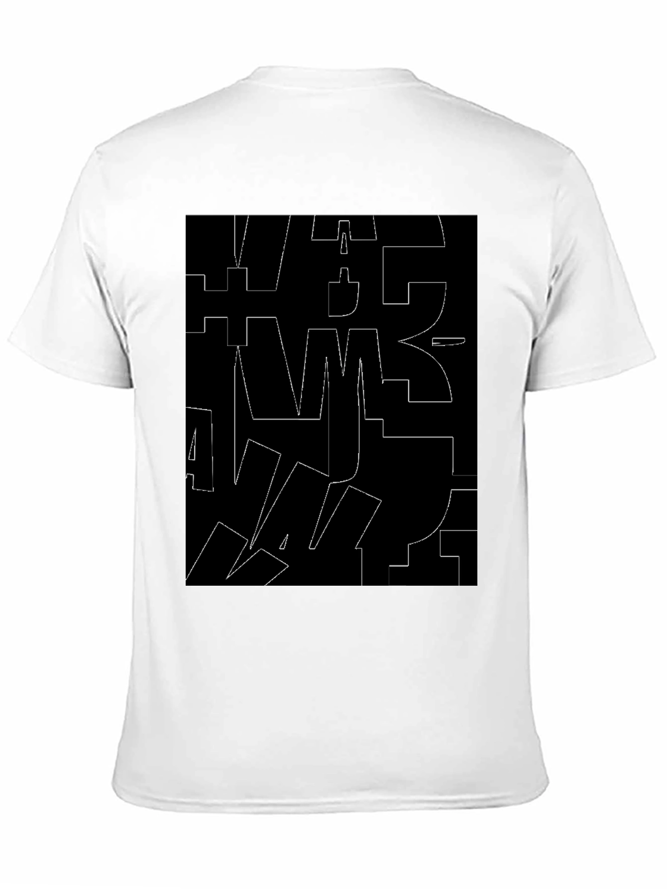 Abstract Black T-Shirt