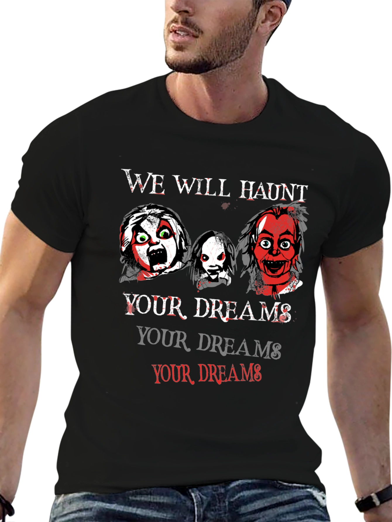 Haunted Dreams T-Shirt - Scary Horror Design