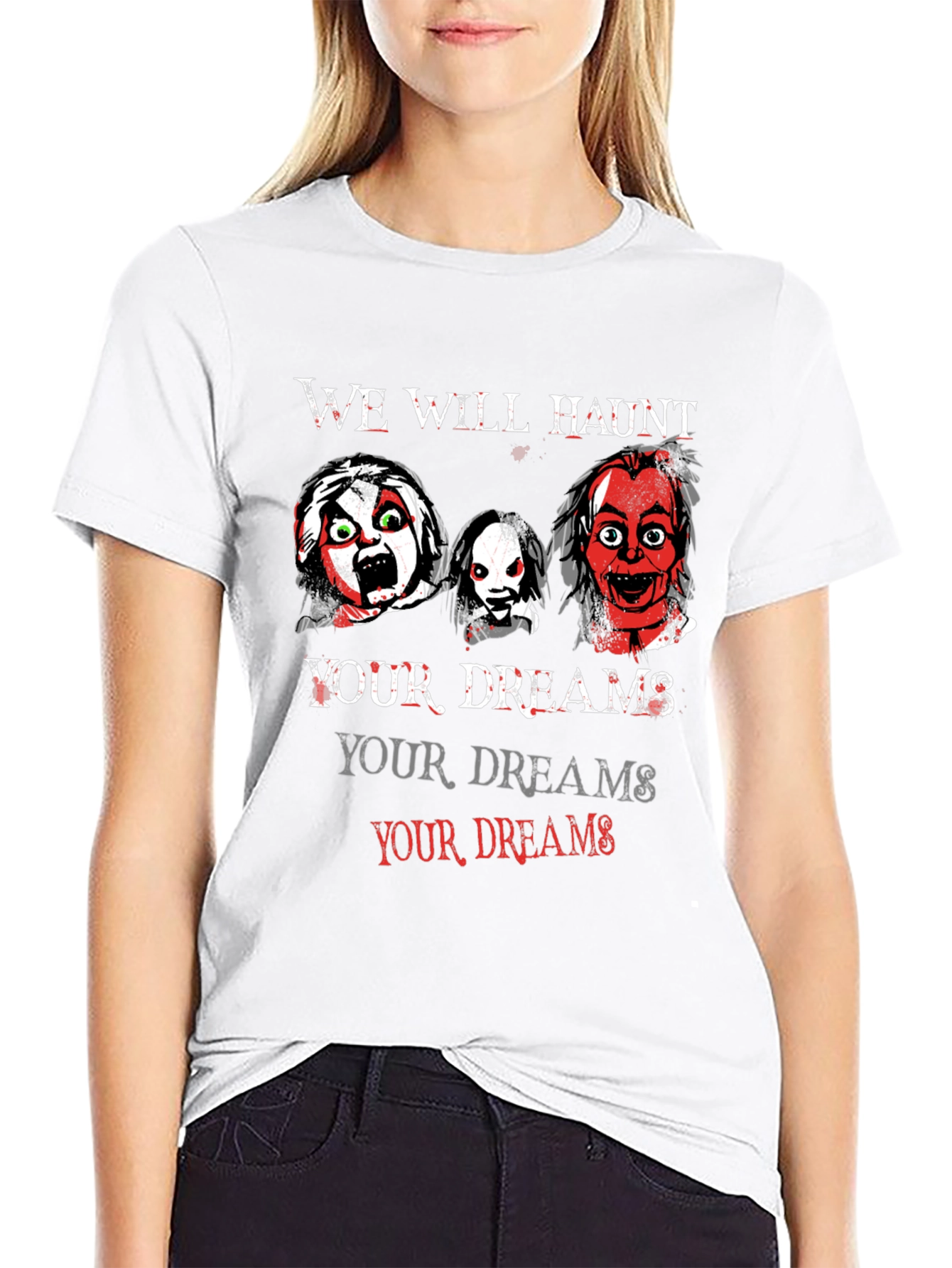 Haunted Dreams T-Shirt - Scary Horror Design