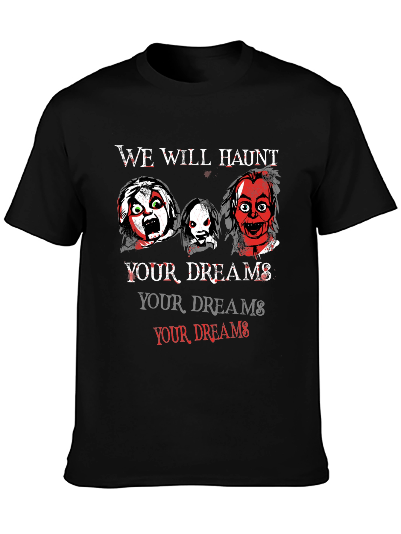 Haunted Dreams T-Shirt - Scary Horror Design