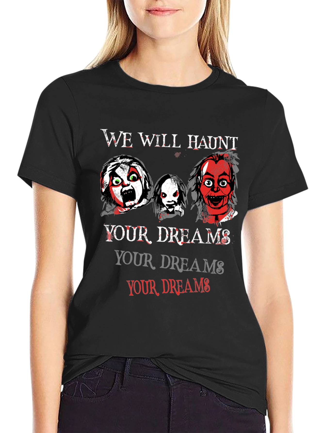 Haunted Dreams T-Shirt - Scary Horror Design