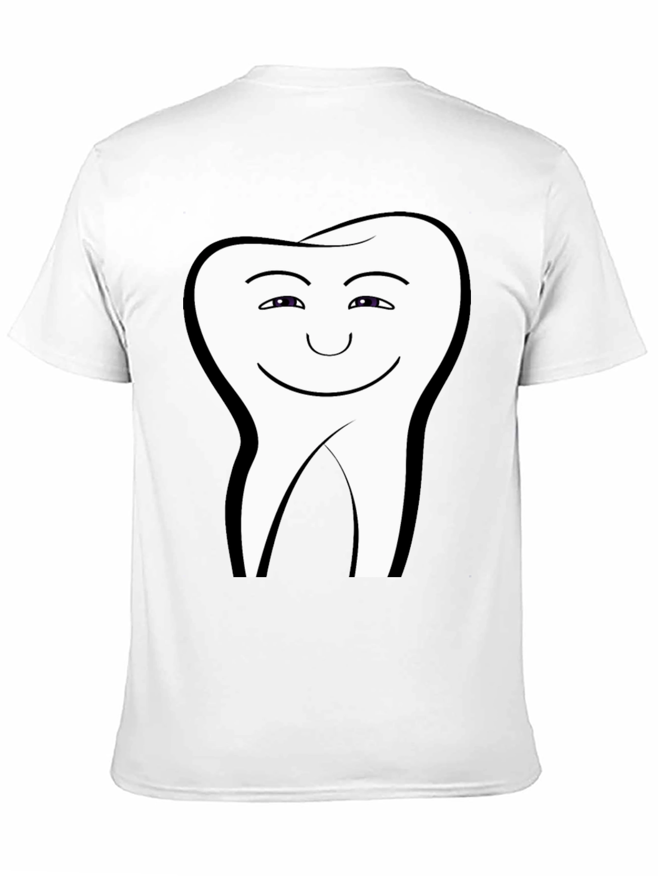 Funny Tooth Graphic Black T-Shirt