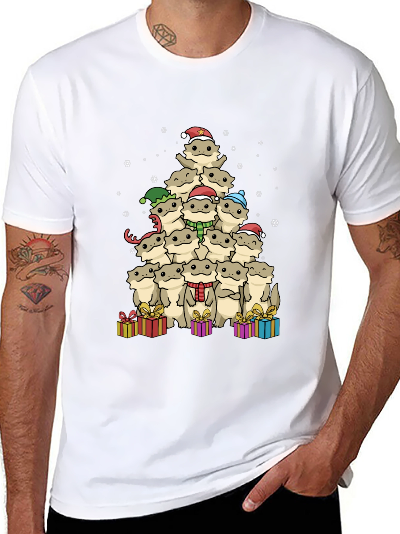 Bearded Dragon Christmas Tree T-Shirt