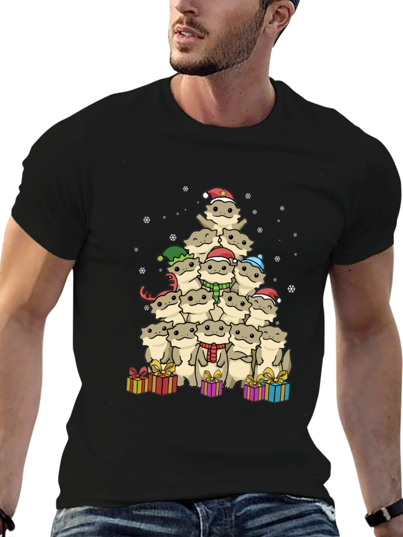Bearded Dragon Christmas Tree T-Shirt