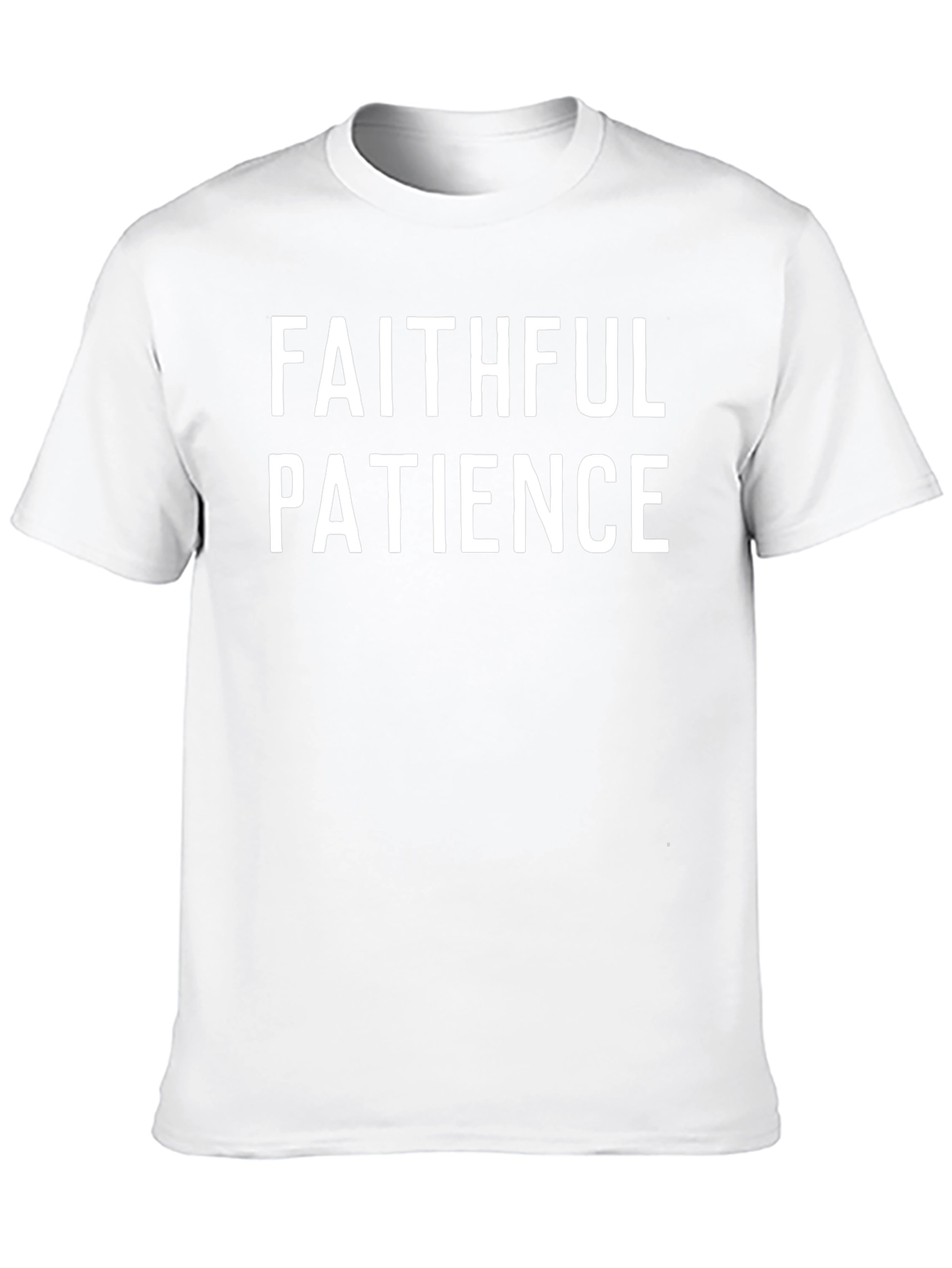 Faithful Patience T-Shirt - Black Crew Neck Tee