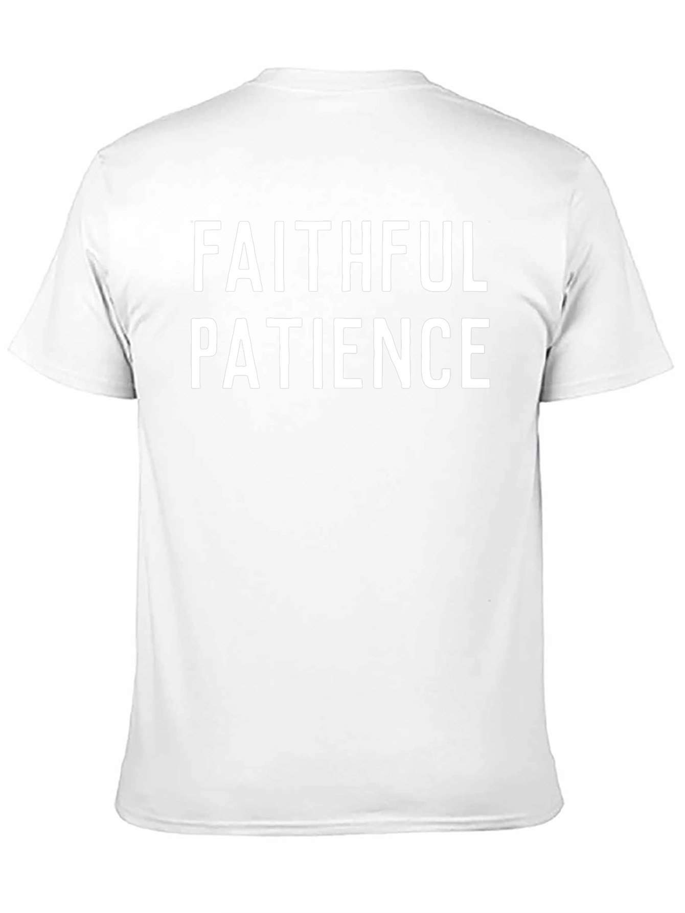 Faithful Patience T-Shirt - Black Crew Neck Tee