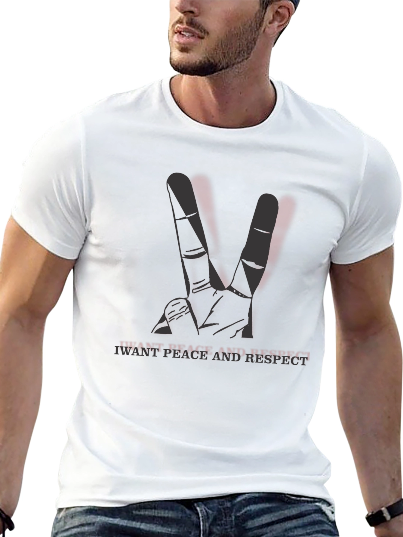 Peace and Respect Black T-Shirt