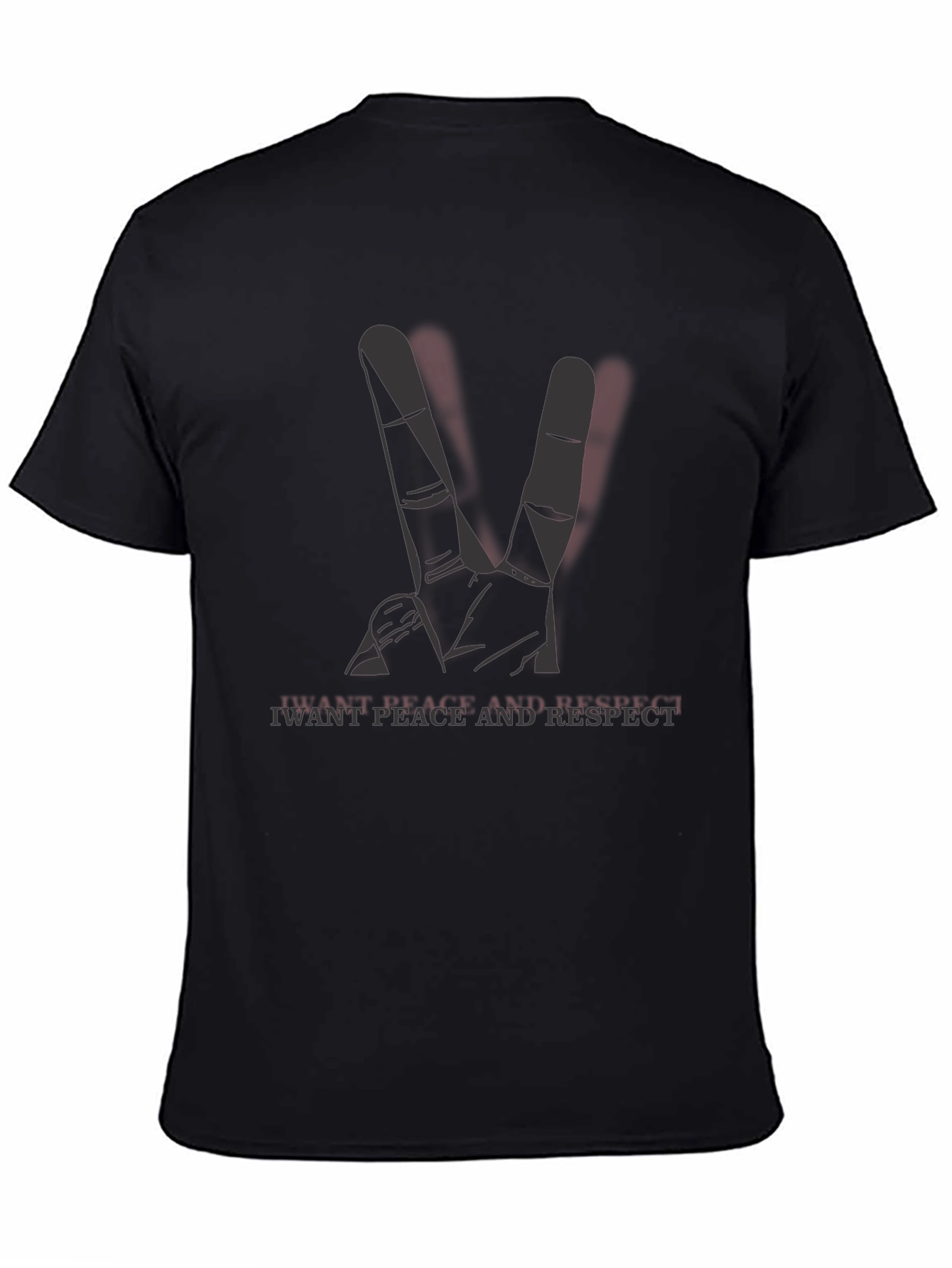 Peace and Respect Black T-Shirt