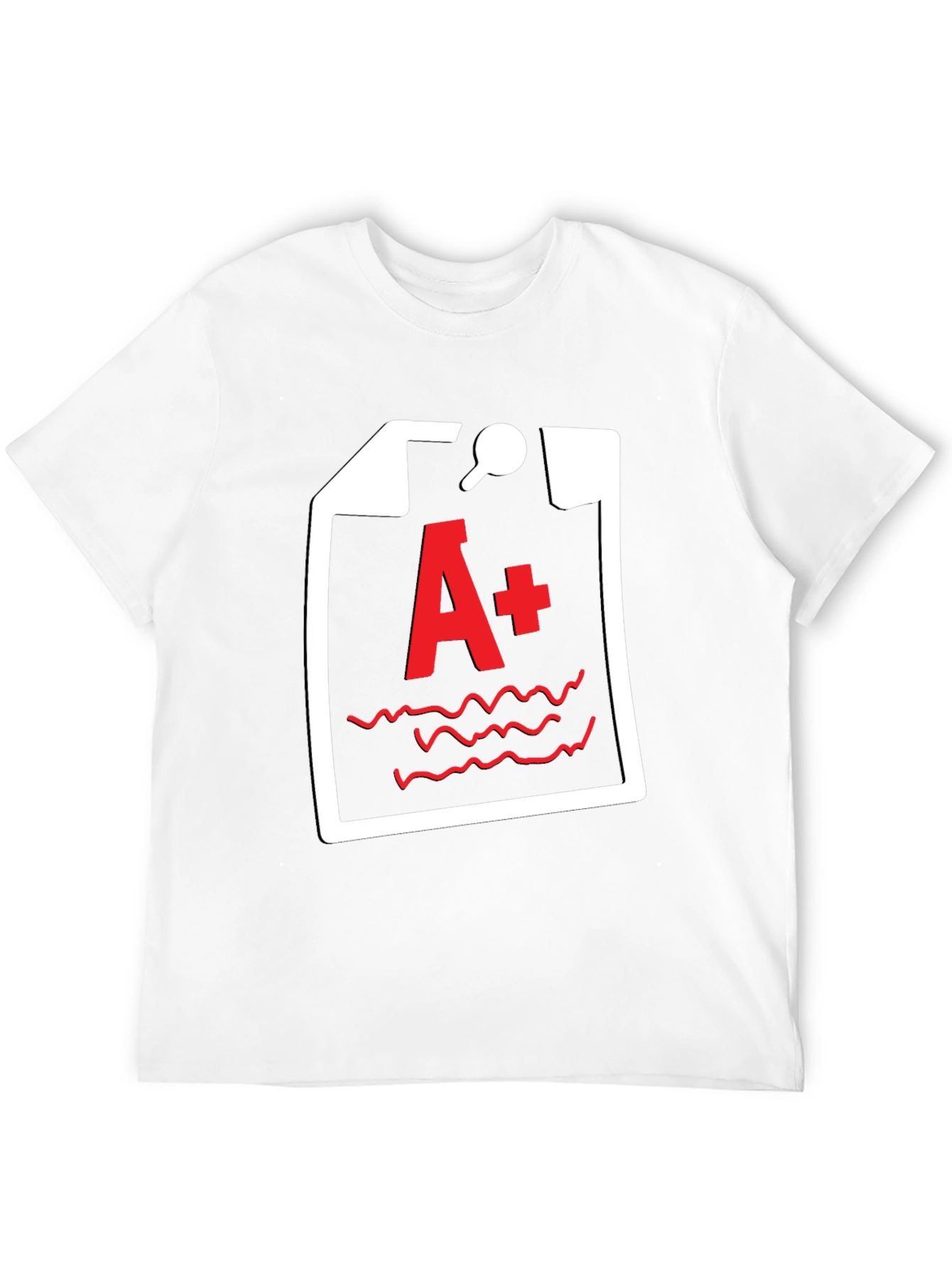 A+ Grade Black T-Shirt - Academic Humor Tee