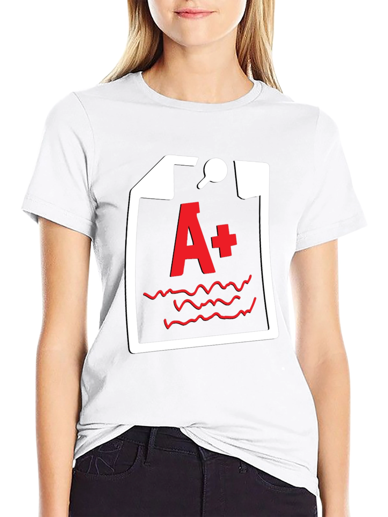 A+ Grade Black T-Shirt - Academic Humor Tee