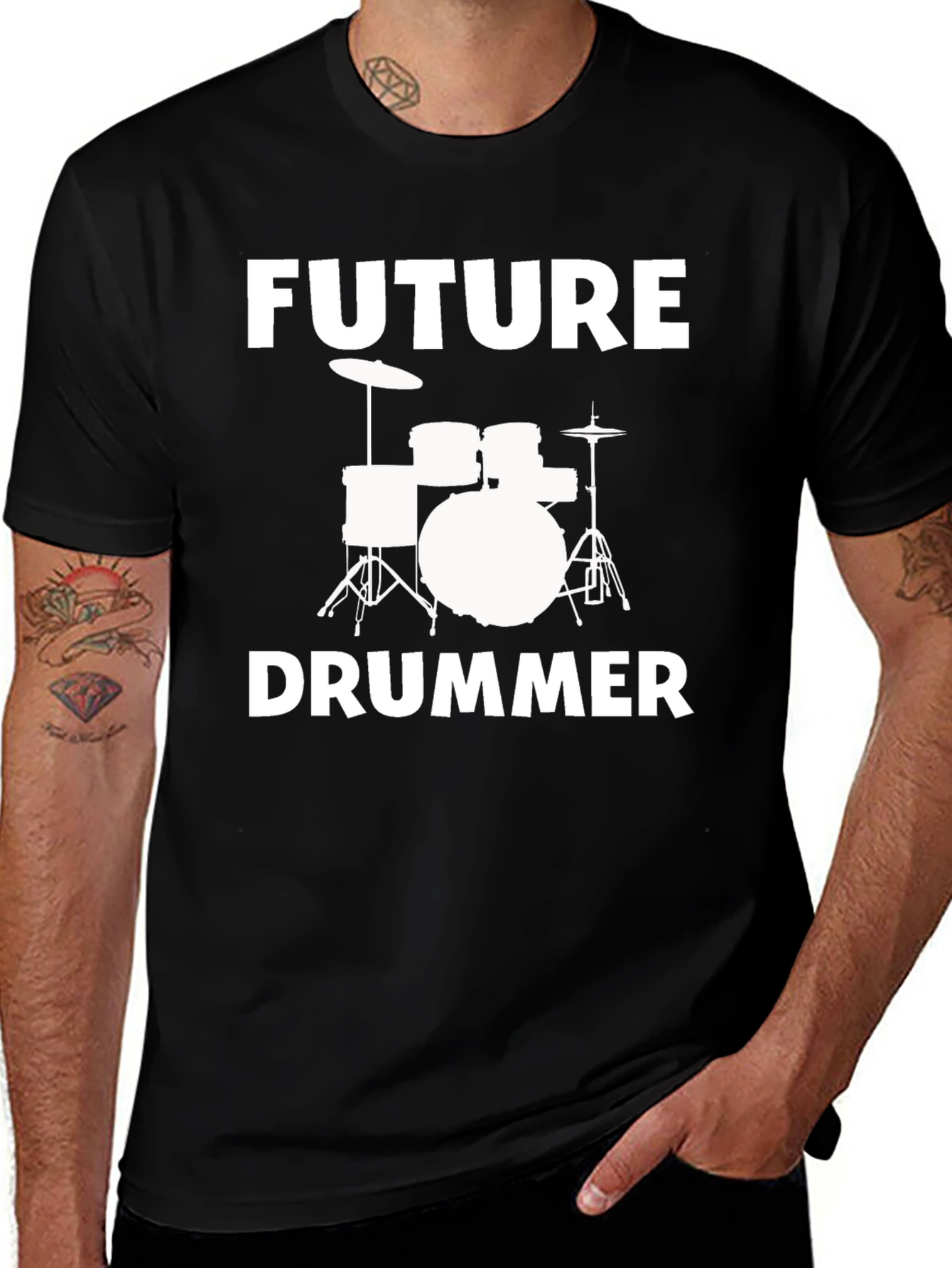 Future Drummer Black T-Shirt