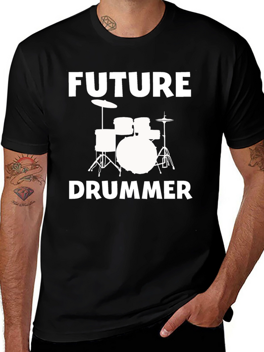 Future Drummer Black T-Shirt