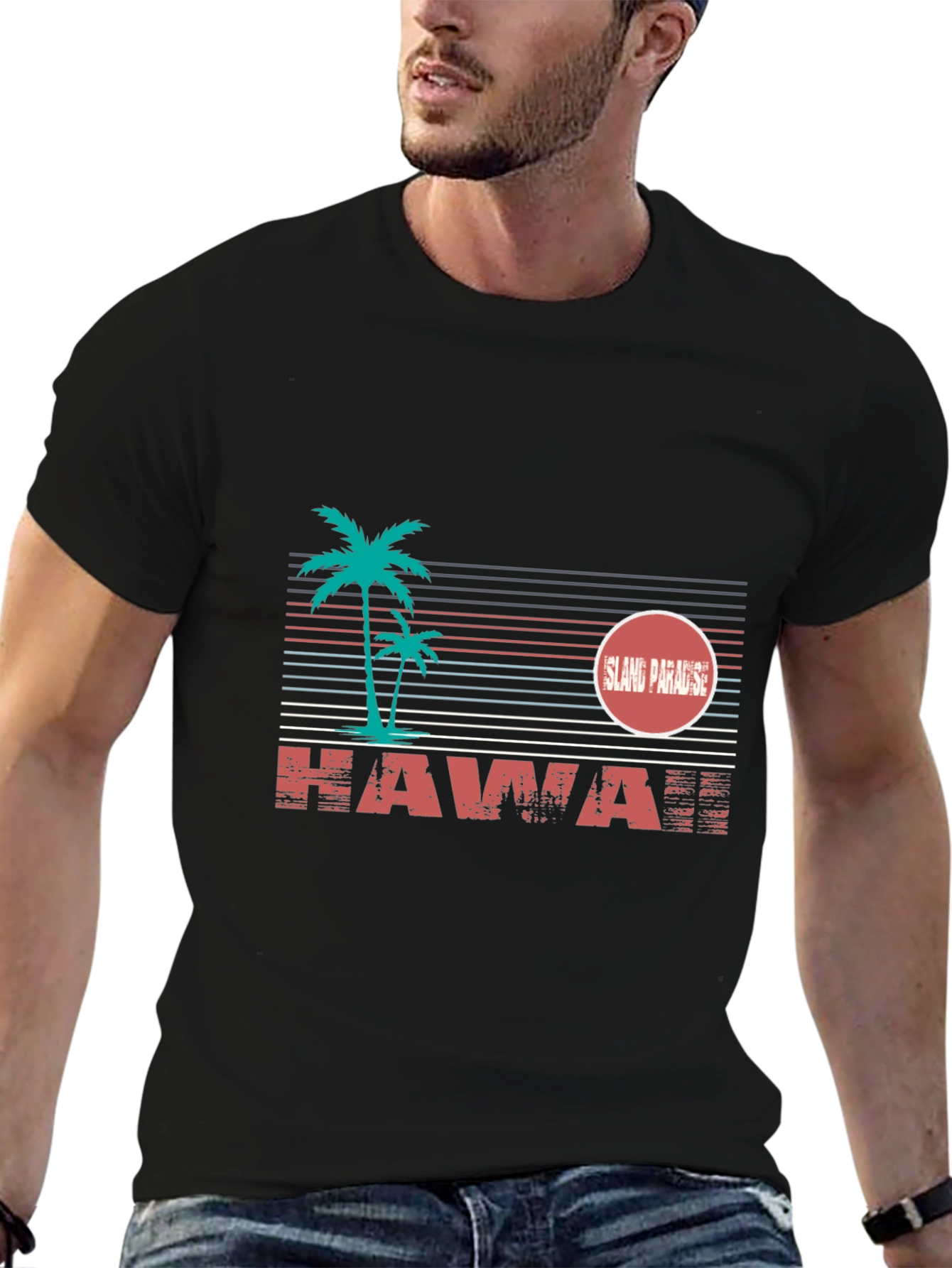 Island Paradise Graphic Tee - Hawaii Vacation Shirt