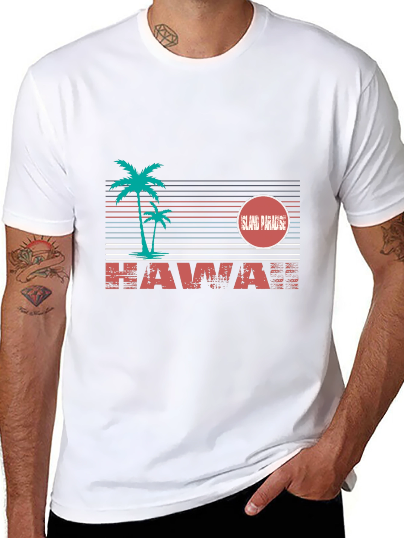 Island Paradise Graphic Tee - Hawaii Vacation Shirt