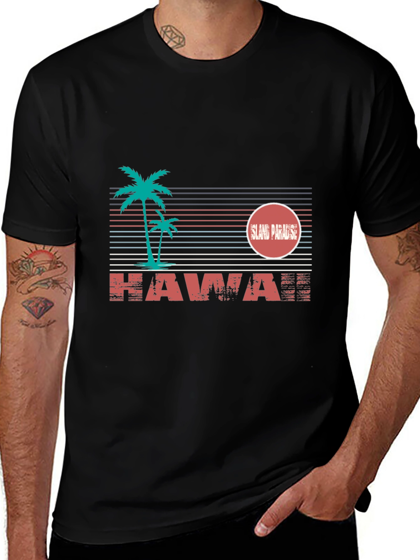 Island Paradise Graphic Tee - Hawaii Vacation Shirt