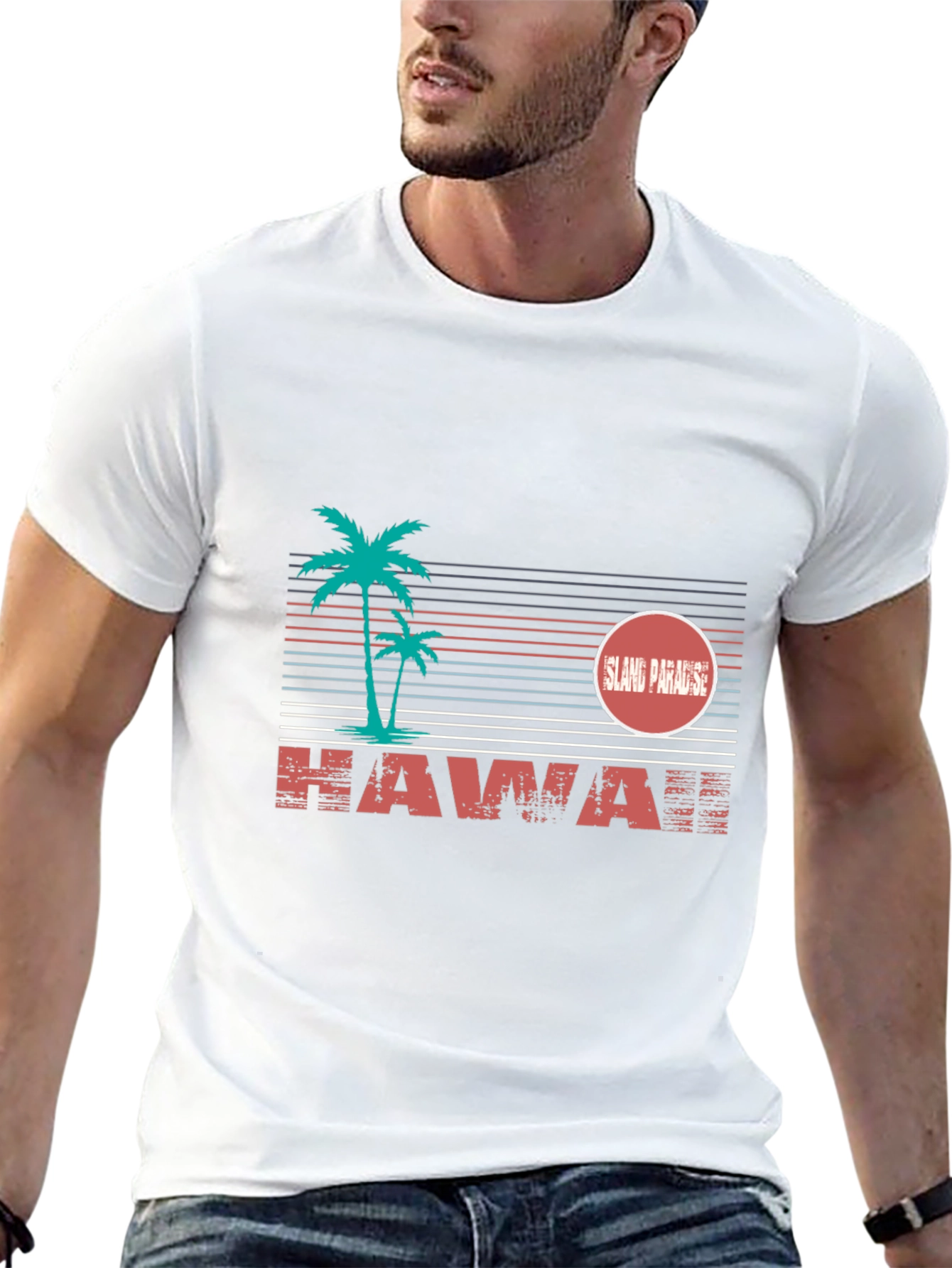 Island Paradise Graphic Tee - Hawaii Vacation Shirt